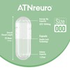 ATNreuro 000 Empty Vegan Capsules with 2 Micro Spoons -