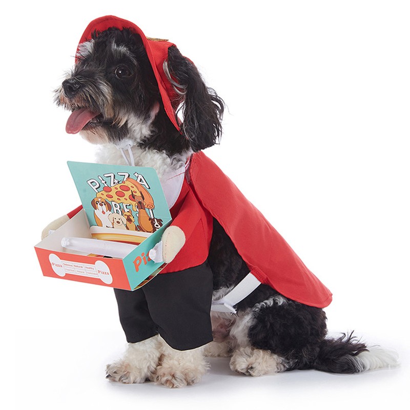 Pizza Delivery Dog Outfit Beautiful Comfortable Breathable Funny Pet Costume