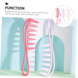 OHPHCALL 9pcs Wide Tooth Comb for Curly Hair Gentle Detangling Styling Comb for All Hair Types for Home Use and Hairdressing Includes Light
