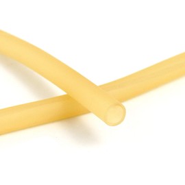 QWORK 33FT 1/4" OD 3/16" ID Natural Latex Rubber Tubing Surgical Tube for Home, Hospital, Laboratory