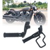 NANSENJPMP Motorcycle Passenger Footpegs with Heat Shield Bracket for Indian