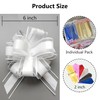 sxvblly 6 PCS Large Pull Bows 6 Inch White Bows