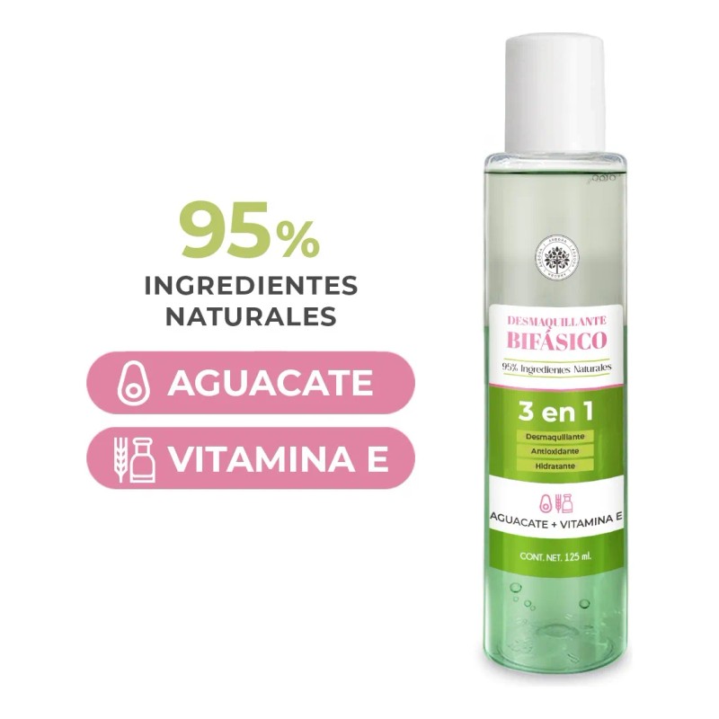 Desmaquillante Bifásico 3en1 Aceite Aguacate + Vitamina E