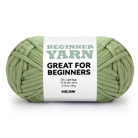 Hilo de salvia ligera de 60 g para ganchillo y tejer; hilo de algodón de 66 m para principiantes con costuras fáciles de ver; peso peor, mediano #4; hilo de mezcla de algodón y nailon para