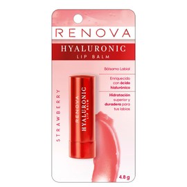 Renova Bálsamo Labial Con Ácido Hialurónico Strawberry 4.8g