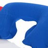 com-four® 3 Piece Travel Set - Inflatable Neck Pillow, Eye
