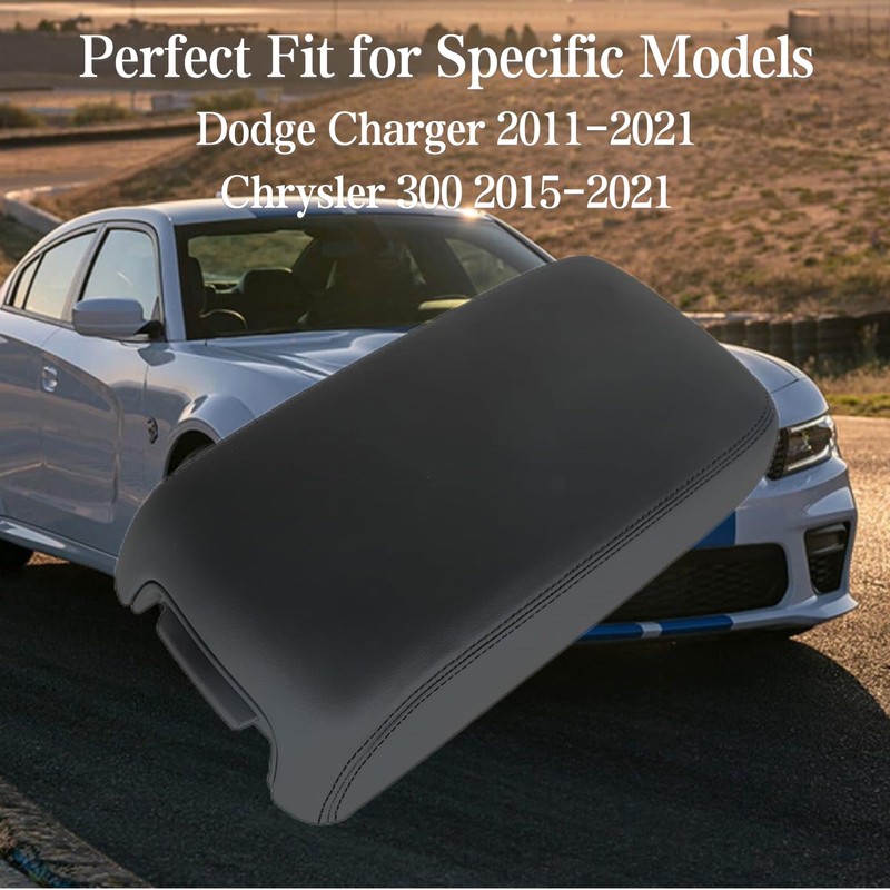 PMFCA Floor Center Console Armrest Lid Cover W/Base Assy Black