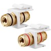 tunghey 6Pack Banana Jack Binding Post Keystone Jack Insert with