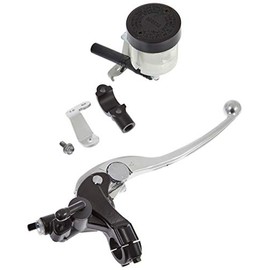 Daytona NISSIN 62411 Semi-Radial Brake Master Cylinder for Motorcycles Diagonal Horizontal Diameter 19 (Horizontal Type Equivalent) Black Body/Buff-Clear Lever