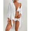 Bsubseach Beach Shirts Coverups for Women Long Sleeve Bathing Suit