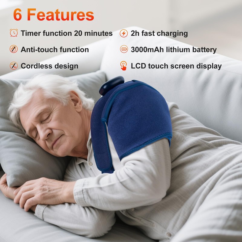 Infrared Knee Massager, Knee Brace with 5 Levels of Heating