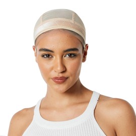 Monicass Lace Silicone Wig Grip Cap for Women - Adjustable Grip Band, Glueless Cap for Lace & Single Top Wigs (Beige, S)