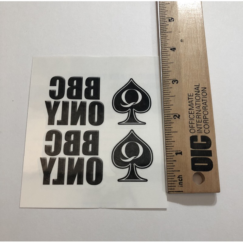 39 Piece Quees of Spades BBC Only Temporary Tattoo Set
