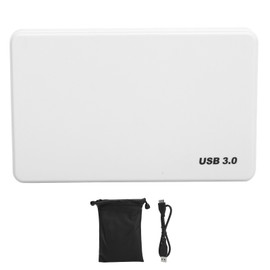 Hard Drive USB3.0 External Mobile Disk 2.5in for Desktop Laptop Computer Supplies White2TB