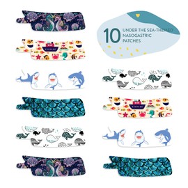 Nasogastric or Oxygen Tube precut Adhesive Tape Under The sea Mix x 10 Pack. (Right Side)