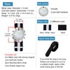 E TRUEE Golf Ball Marker with Golf Stroke Score Counter