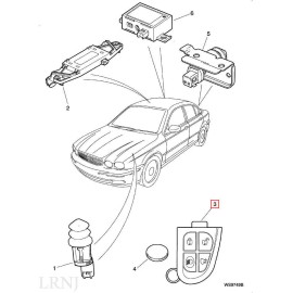 JAGUAR GENUINE REMOTE KEY FOB 315MHZ USA SPECIFICATION NEW PART: C2C-24319