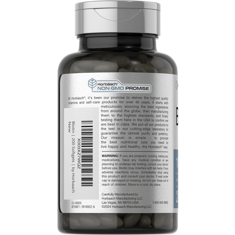 호바흐 비오틴 10000mcg 소프트젤 Horbaach Biotin 10000mcg Softgel