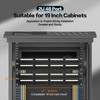 Patch Panel 48 Port Rackmount Cat6 2U Network Patch Panel