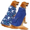 HDE Reversible Dog Raincoat Hooded Slicker Poncho Rain Coat Jacket