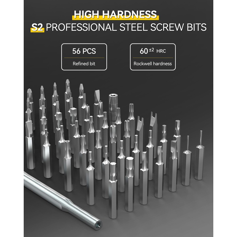 STORMHERO Precision Screwdriver Set (57-in-1) with Magnetic Head Screwdriver Tool