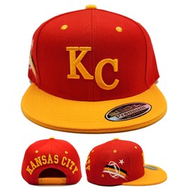 Kansas City New Leader KC Classic Red Gold Era Snapback Hat Cap