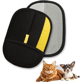 2 Pack Pet Hair Removal Glove, Five-Finger Tool for Dogs and Cats