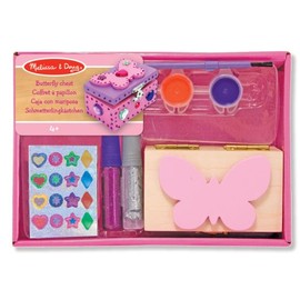 Melissa & Doug Decorate-Your-Own Wooden Butterfly Chest