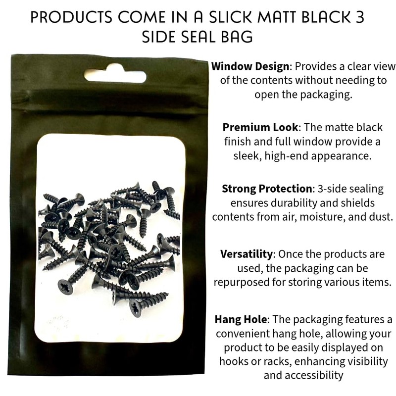 4 x 30mm - Self Tapping - Black Multi Purpose