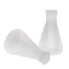 Nvanvmm Laboratory Graduated Plastic Conical Flask, Measurable, Thick Wall, Two
