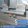 SAQXK 2pcs 9 Inch Aluminum Greaseable Weld on Door Hinges