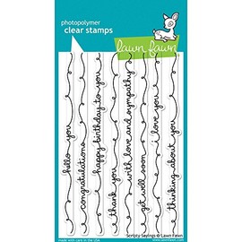 Lawn Fawn Clear Stamps - Scripty Sayings (LF844)