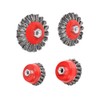 Wire Brush Angle Grinder Twist Knot Wire Brush Set Kit