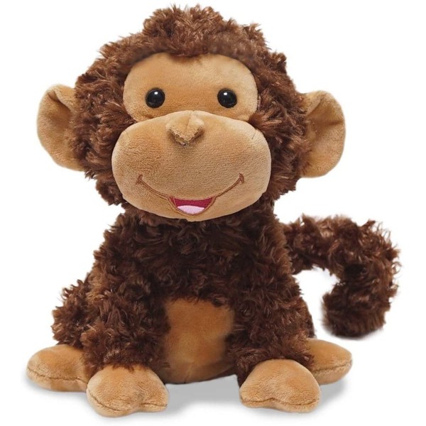Cuddle Barn® Crackin’ Up Coco Monkey Animated Musical Plush Toy, 10” Super Soft Cuddly Stuffed Animal will Have your Child Cracking up at its Fun Movement, Contagious Laughter and Funny Monkey Noises