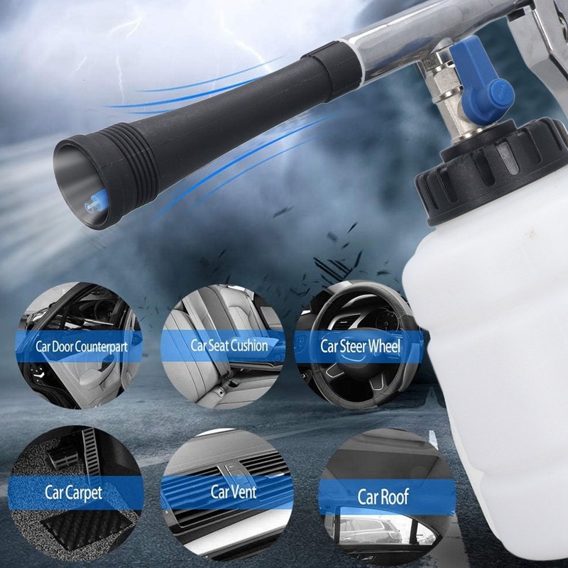 Car Cleaning Gun Compressed Air Blower with Brush Nozzle High