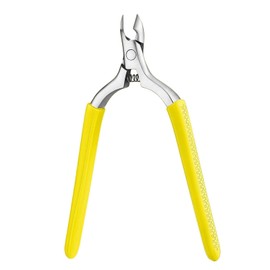 Cmetta Precision Cuticle Nippers Trimmer with Silicone Handles, Spring-Loaded Stainless steel Nail Clippers for Manicure Pedicure, Refined Edge Cuticle Remover Cutter Pusher Kit Tools (Yellow-1 PACK)