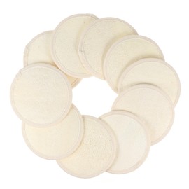 MERRYHAPY Exfoliating Bath Towel Set 10pcs Round Bath Sheets Face Pad Scrubber for Body Neck Shoulder Feet
