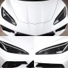 MXauto-2024 Black Carbon fiber Headlight eyebrow sticker For Corvette C8
