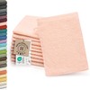 ZOLLNER Flannels, Set of 10, Soft and Absorbent Wash Mitts,