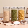 Wide Mouth Mason Jars 24 oz, 6 Pack Glass Canning