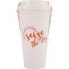 Coffeehouse SET 2 Coffee Cups & Lids, REUSABLE Premium Plastic.