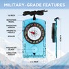 Hiking Survival Compass Set for Kids, Magnetic Navigation Gear, Backpacking