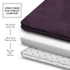 Clara Clark Bathroom Rugs, Velvet Memory Foam Bath Mat, Non-Slip,