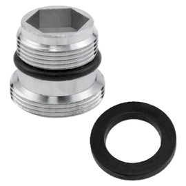 XZW Water faucet adapter Male thread M18.5 to male thread M22 With sealing ring Faucet aerator adapter Suitable for kitchens and bathrooms 1 Pcs