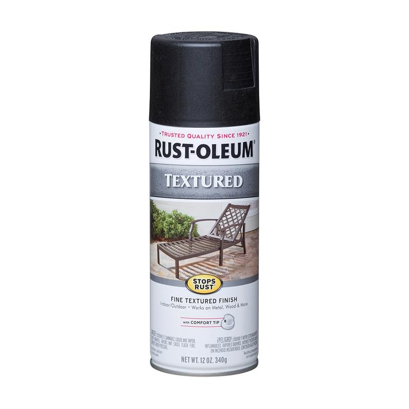 Rust-Oleum Rust-Oleum 7220830-6PK Stops Rust Textured Spray Paint, 12 oz,
