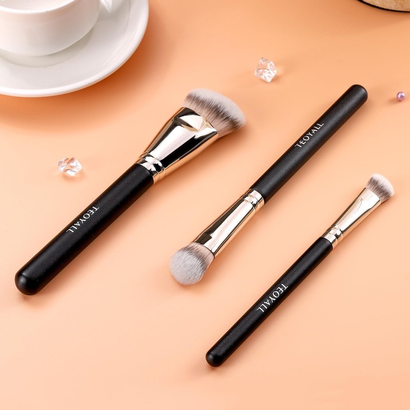 TEOYALL TEOYALL Flat Angled Brushes, Flawless Foundation Brush Under Eye