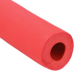 PATIKIL 6.6Ft Long 1-11/16" (43mm) ID Pipe Insulation, 1 Pcs 20mm Thickness Rubber Foam Winter Freeze Protection Tube Fire Retardant for Water, Air Conditioning, Industrial Pipes, Red