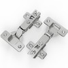 Chibery 10 Pack Full Overlay Cabinet Hinges, Regular Standard Closing,