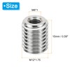 PATIKIL 10 Pcs M12*1.75 Male M6*1 Female Thread Adapter Sleeve