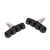RUBAA V-Brake Bicycle Pads, Black - Suitable for Steel and